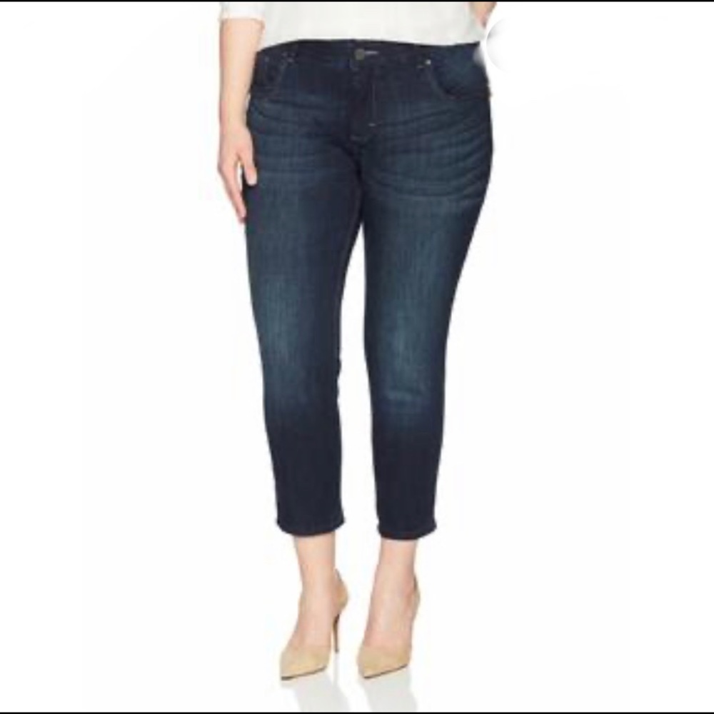 LEE Rider Elastic waist Cropped Jeans Trousers